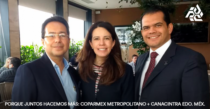 Sinergia: Coparmex Metropolitano y Canacintra Estado de México. 